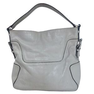 Michael Kors Brookville Cream Hobo Bag Leather Shoulder Bag Purse